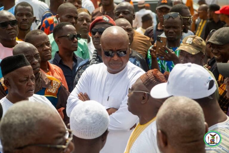 3rd February, 2024 CHIEF SAMUEL SAMSUMANA BIDS KARAMOH BAYRAYTAY FAREWELL IN SAMADU